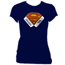 Melodeon Superhero Ladies Fitted T-shirt