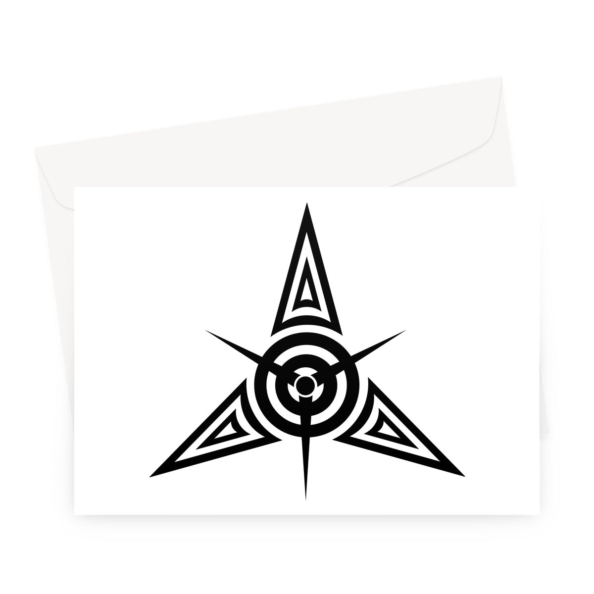 Tribal Star Tattoo Greeting Card