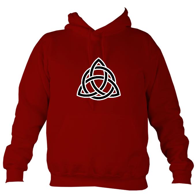 Triangular Celtic Knot Hoodie-Hoodie-Red hot chilli-Mudchutney