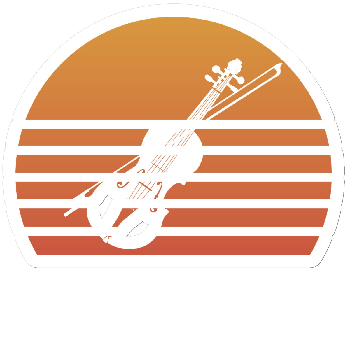 Sunset Fiddle Sticker