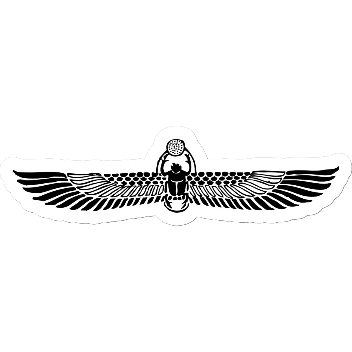 Winged Scarab Sticker