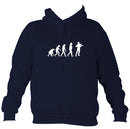 Evolution of Fiddle Players Hoodie-Hoodie-Oxford navy-Mudchutney