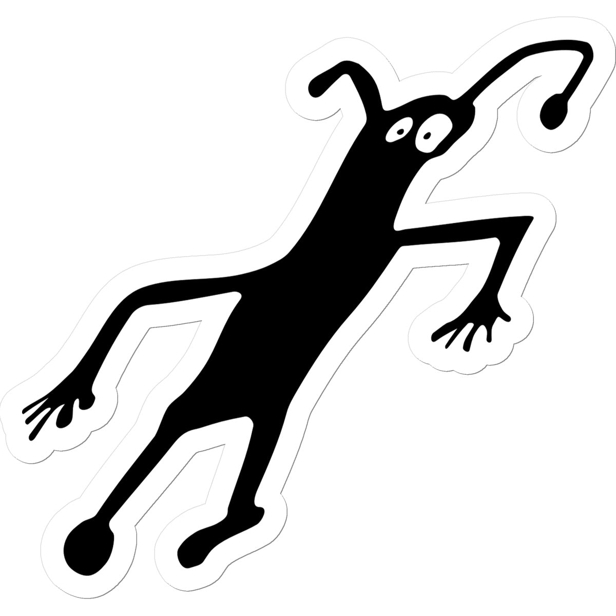 Caveman Alien Sticker