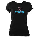 update alt-text with template Vishtèn Ladies Fitted T-shirt - T-shirt - Black - Mudchutney