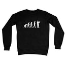 Evolution of Flute Players Crew Neck Sweatshirt