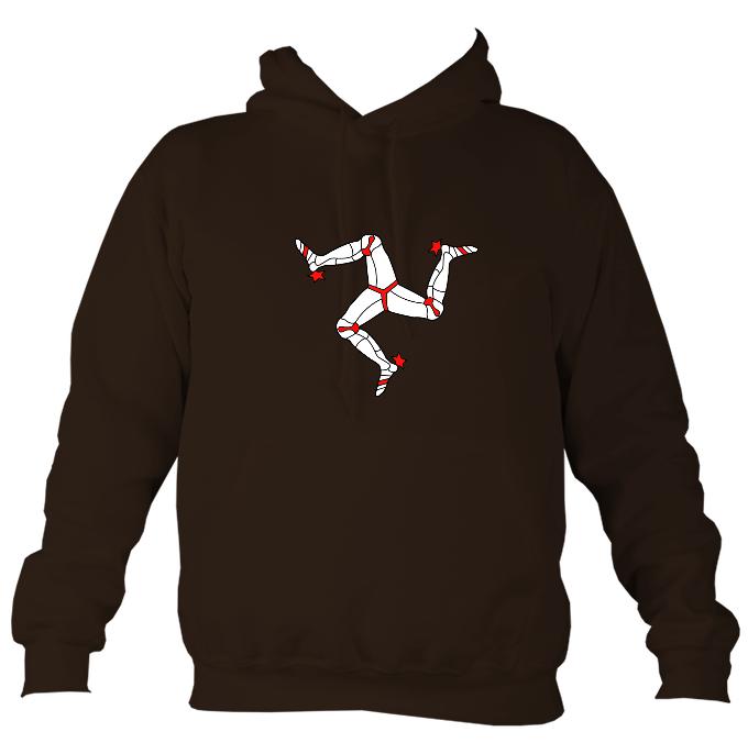 Manx "ny tree cassyn" Hoodie-Hoodie-Hot chocolate-Mudchutney