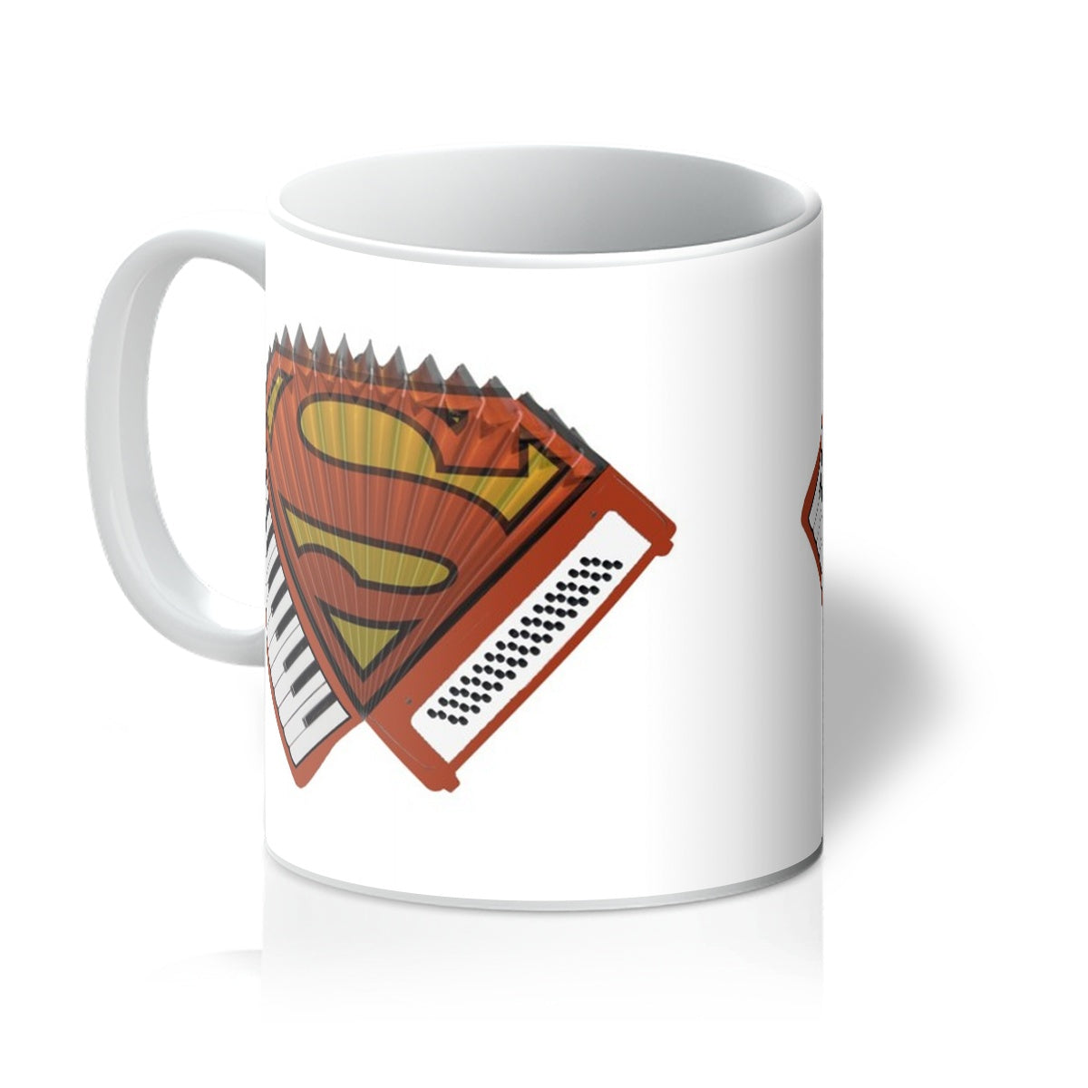 Accordion Superhero Mug