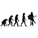 Evolution of Female Guitar Players Sticker