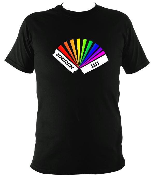 Rainbow Melodeon Music T-shirt