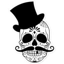 Skull in Top Hat Sticker