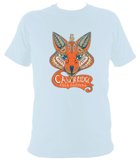 Cambridge Folk Festival - Design 7 - T-shirt - T-shirt - Light Blue - Mudchutney