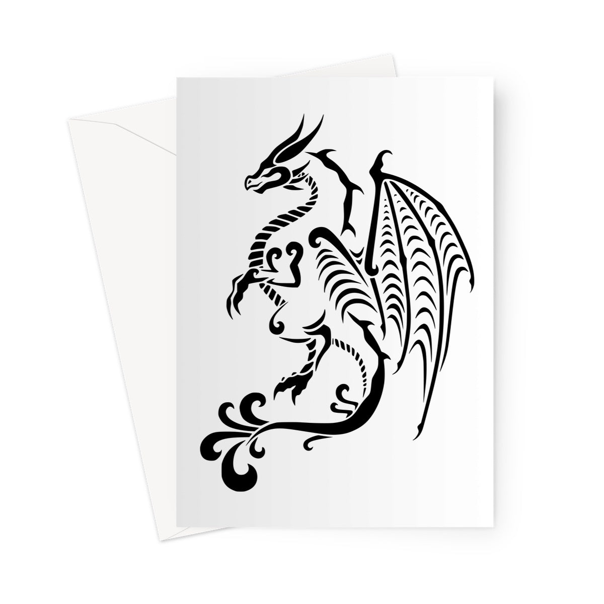 Tribal Dragon Greeting Card