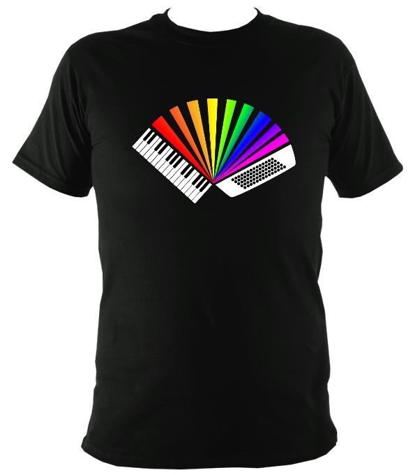 Rainbow Piano Accordion T-shirt