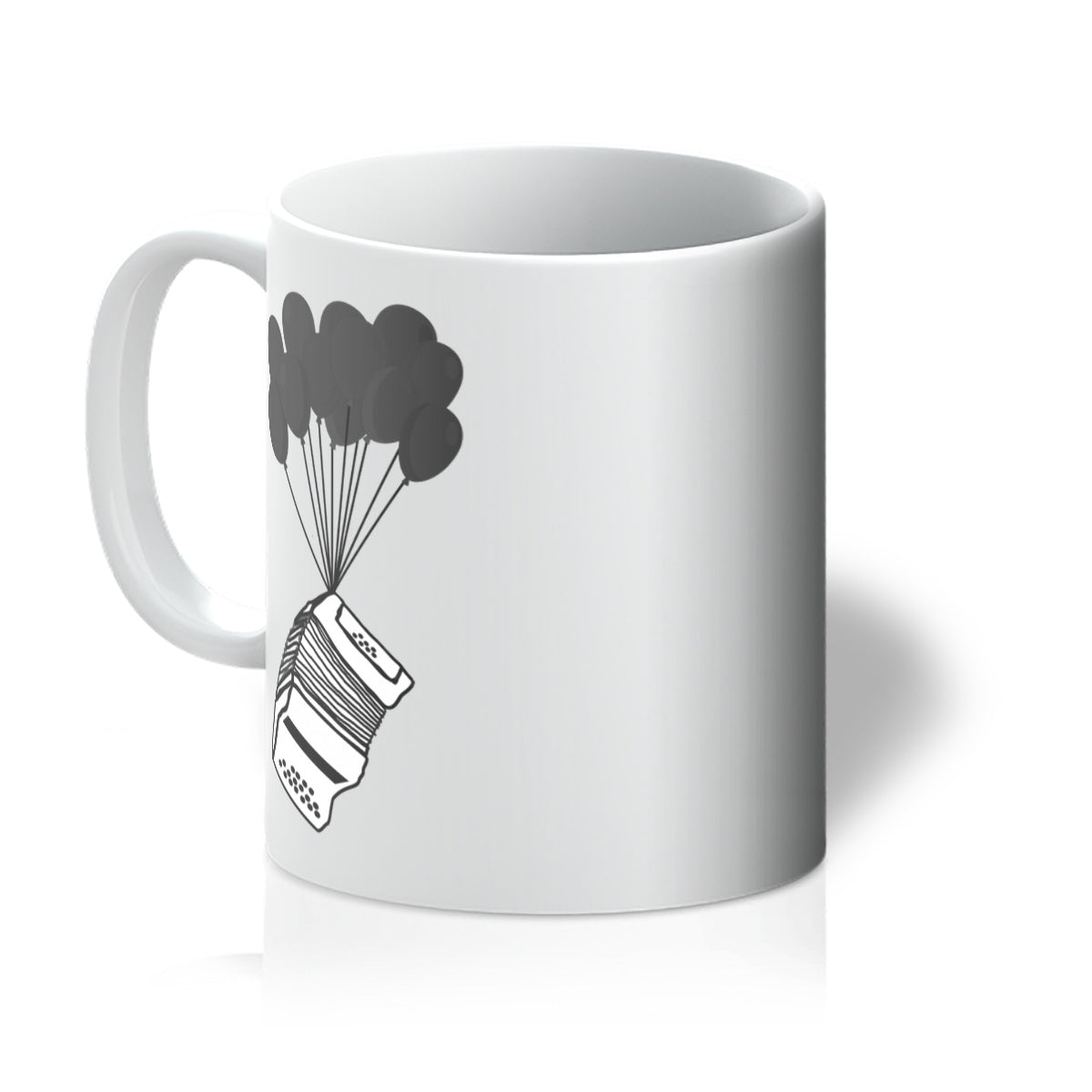 Banksy Style Melodeon Mug