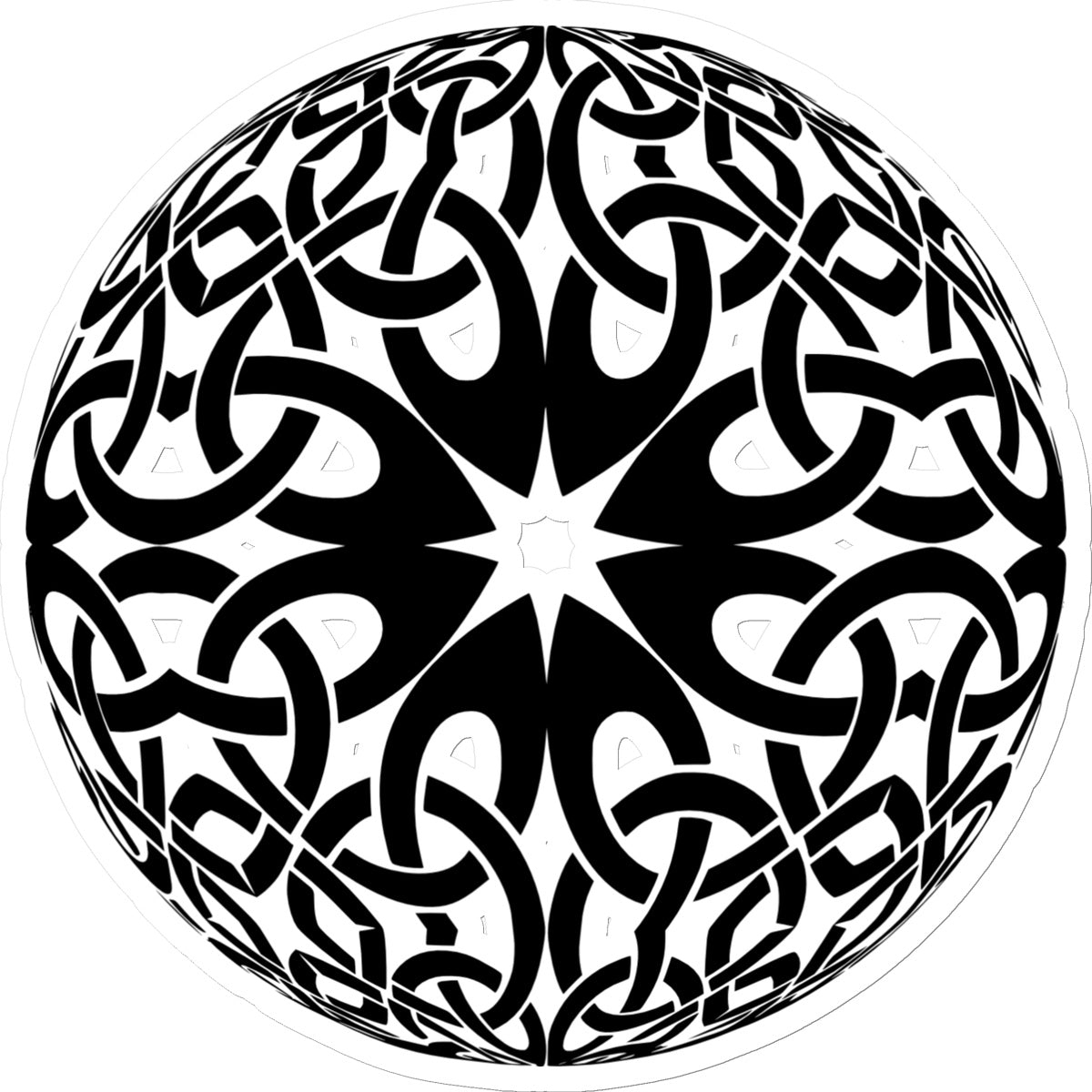 Celtic Woven Globe Sticker