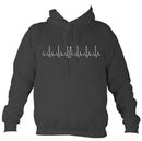 Heartbeat Fiddle Hoodie-Hoodie-Charcoal-Mudchutney