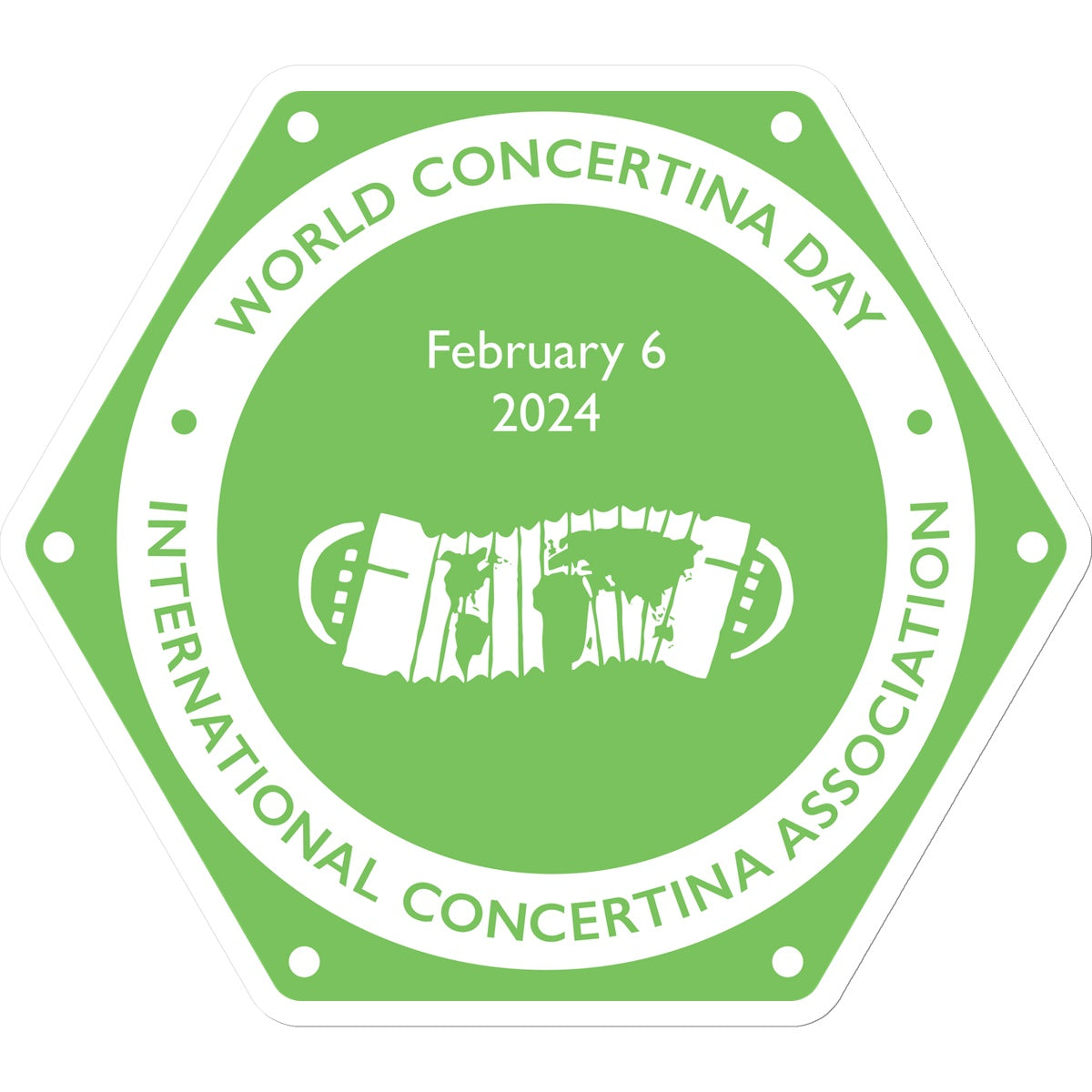 World Concertina Day 2024 Sticker