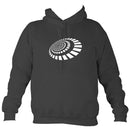 Spiral Blocks Hoodie-Hoodie-Charcoal-Mudchutney