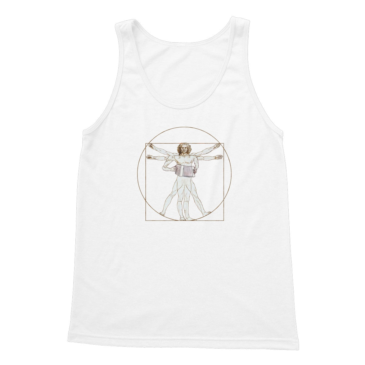 Da Vinci Vitruvian Man Melodeon Tank Top