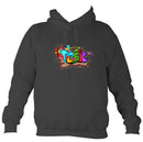 Music Graffiti Hoodie-Hoodie-Charcoal-Mudchutney