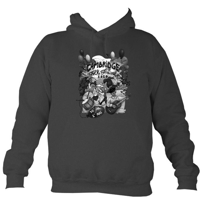 Cambridge Folk Festival - Design 5 - Hoodie-Hoodie-Charcoal-Mudchutney