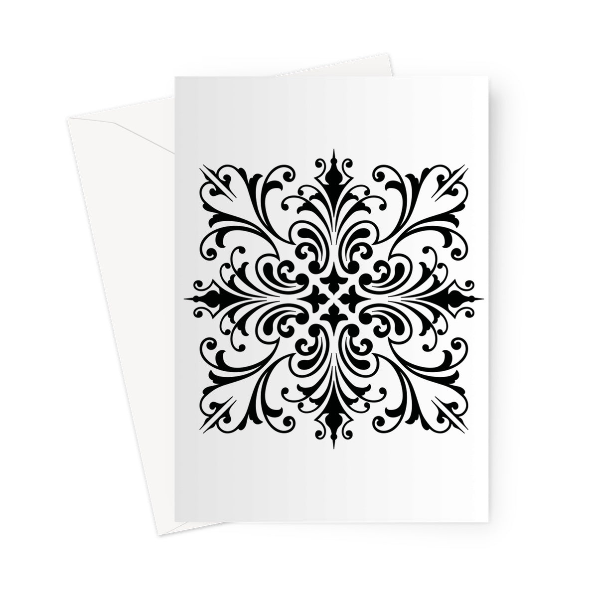 Ornamental Square Greeting Card