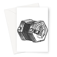 Concertina Sketch Greeting Card