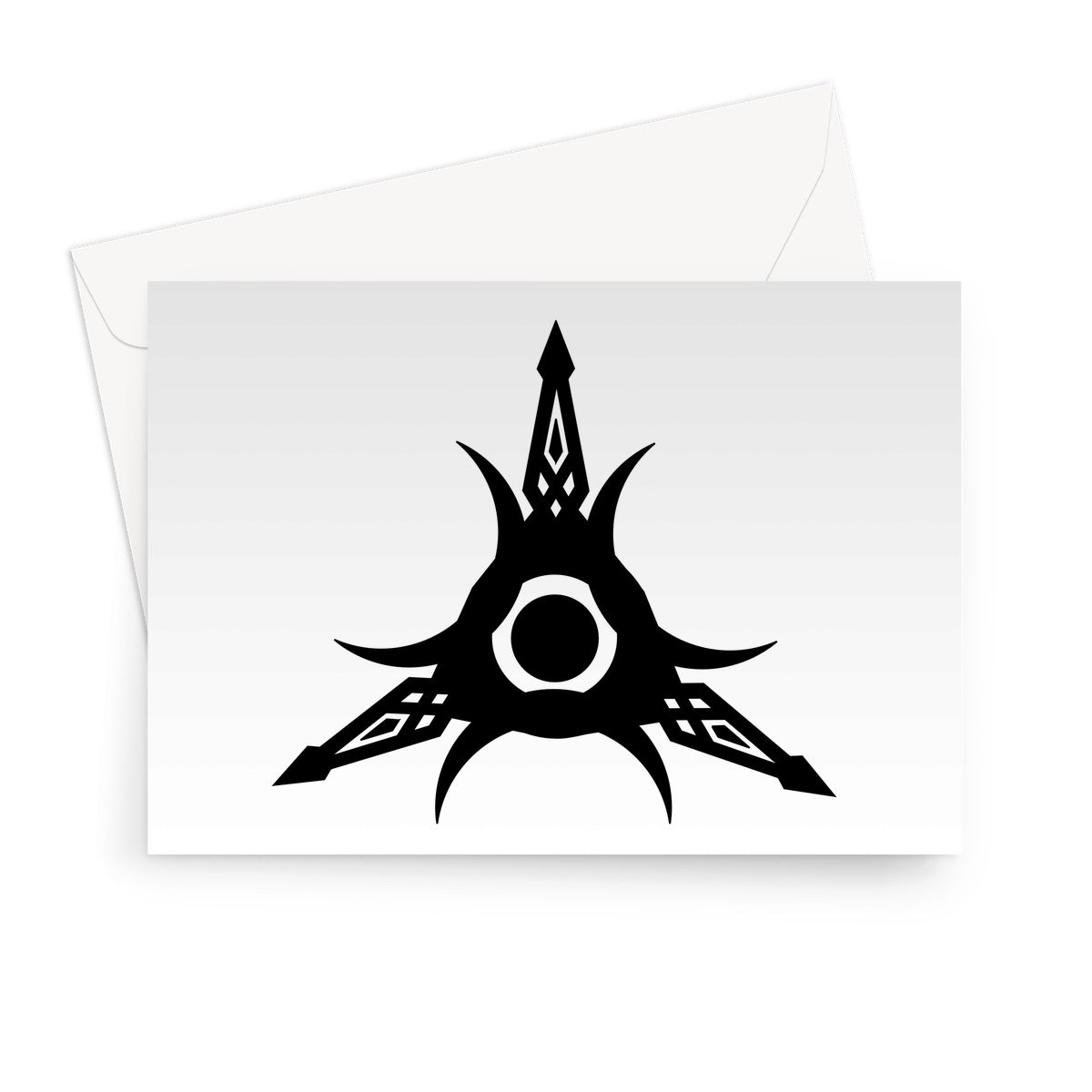 Tribal Edge Tattoo Greeting Card