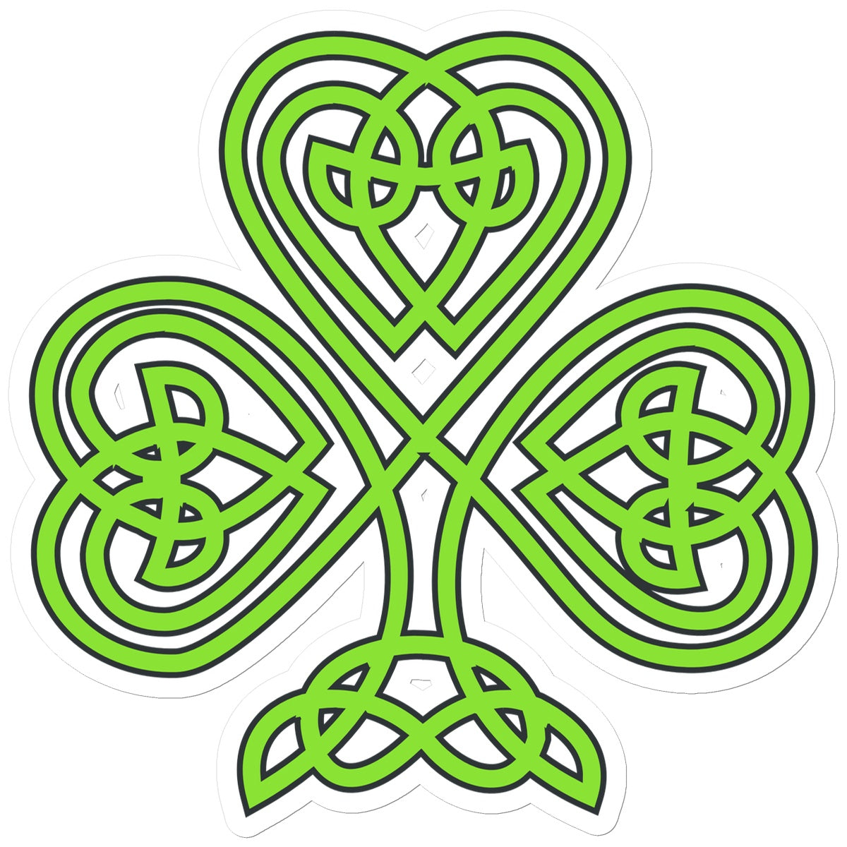 Celtic Shamrock Sticker