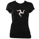 Manx "ny tree cassyn" Ladies Fitted T-shirt - T-shirt - Black - Mudchutney