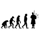 Evolution of Bagpipe Players Sticker