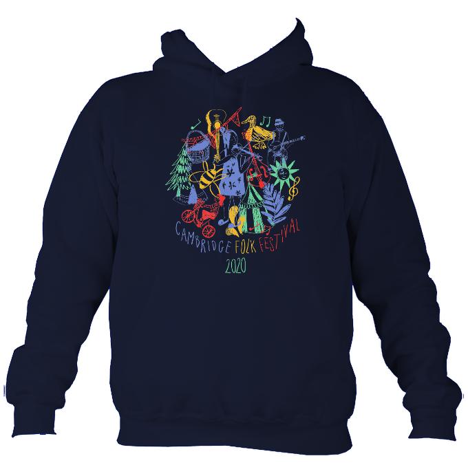 Cambridge Folk Festival - Design 9 - Hoodie-Hoodie-Oxford navy-Mudchutney