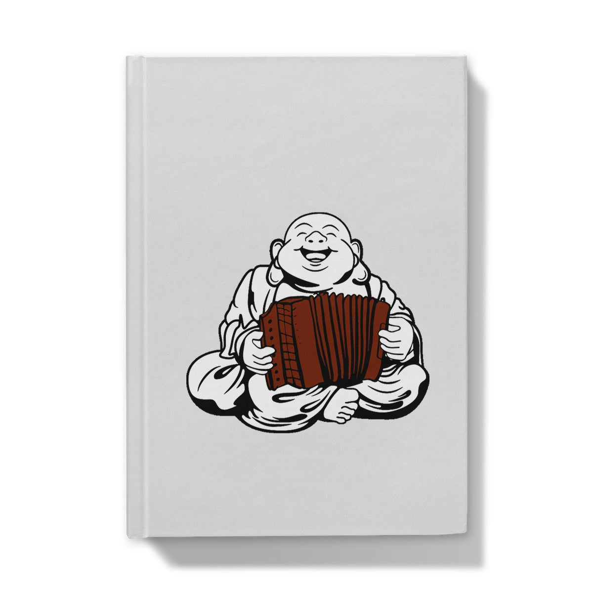 Melodeon Playing Buddha Hardback Journal