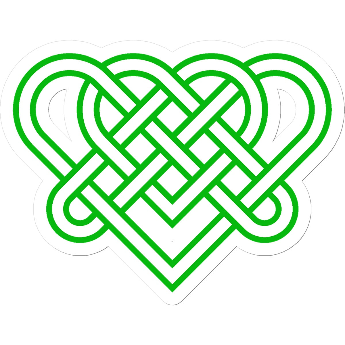 Celtic woven hearts Sticker