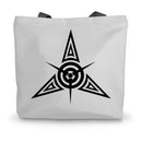 Tribal Star Tattoo Canvas Tote Bag