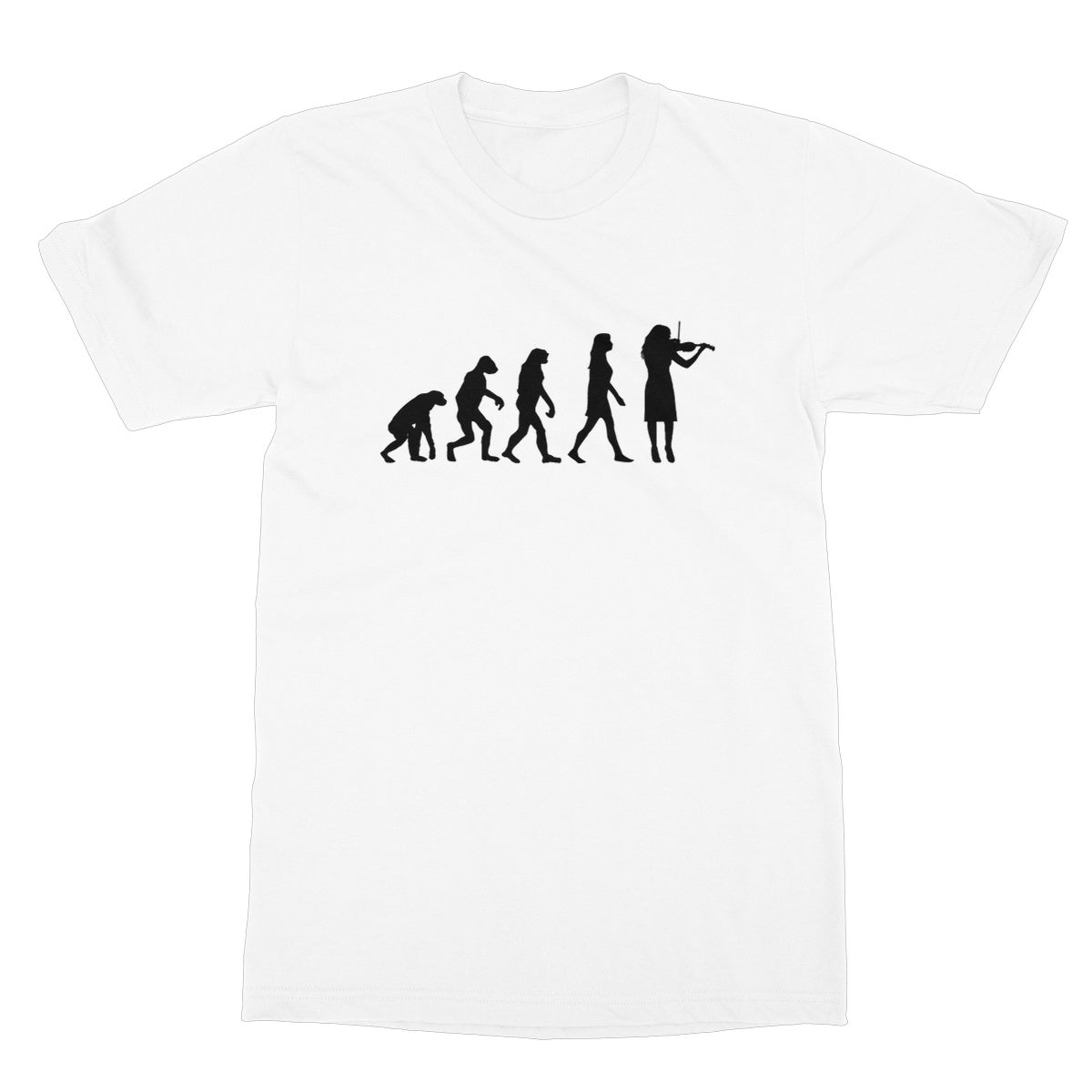 Evolution of Female Fiddle Players T-Shirt