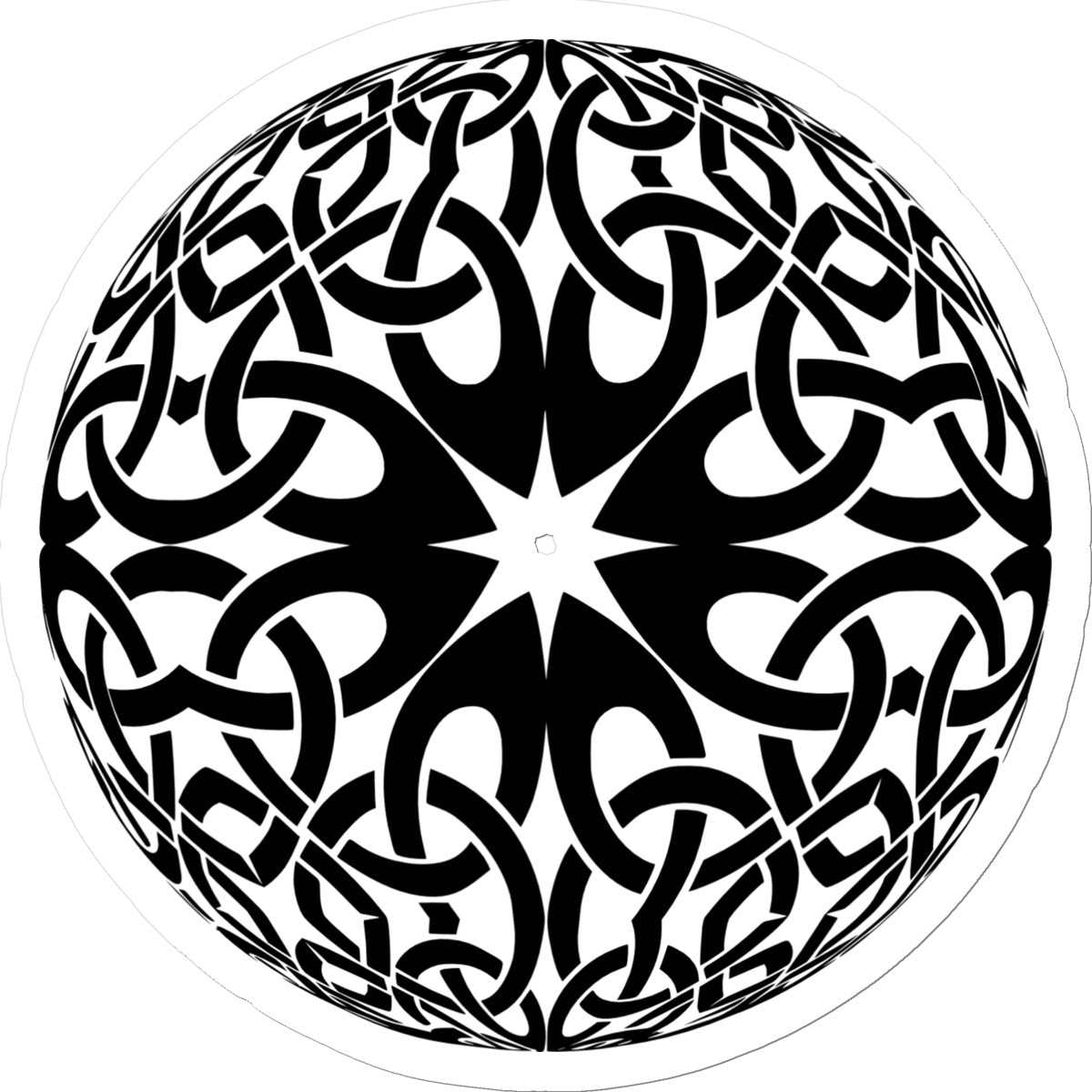 Celtic Woven Globe Sticker