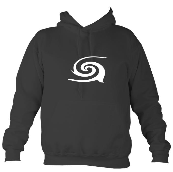 Tribal Spiral Hoodie-Hoodie-Storm grey-Mudchutney