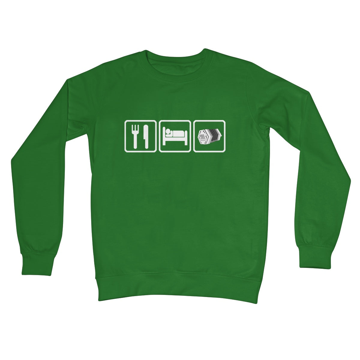 Eat Sleep & Play Concertina Sweatshirt