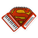 Accordion Superhero Sticker