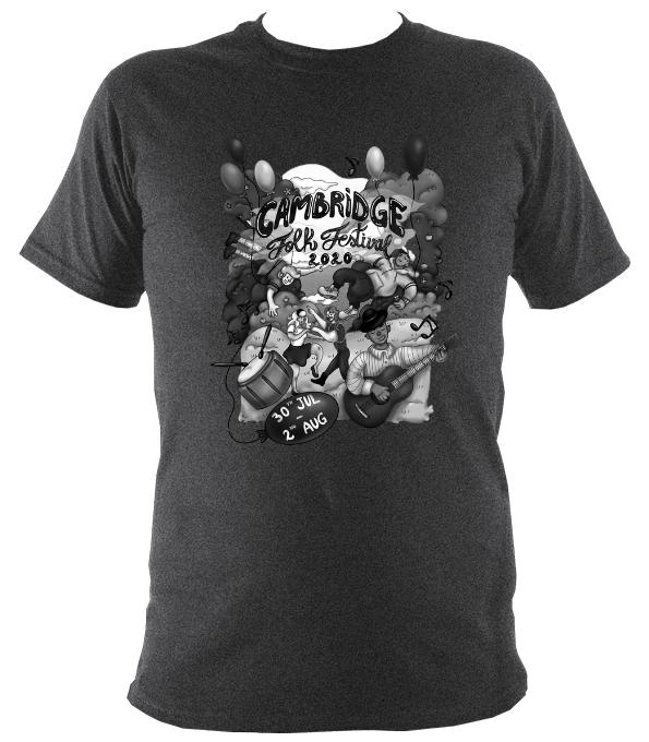 Cambridge Folk Festival - Design 5 - T-shirt - T-shirt - Dark Heather - Mudchutney