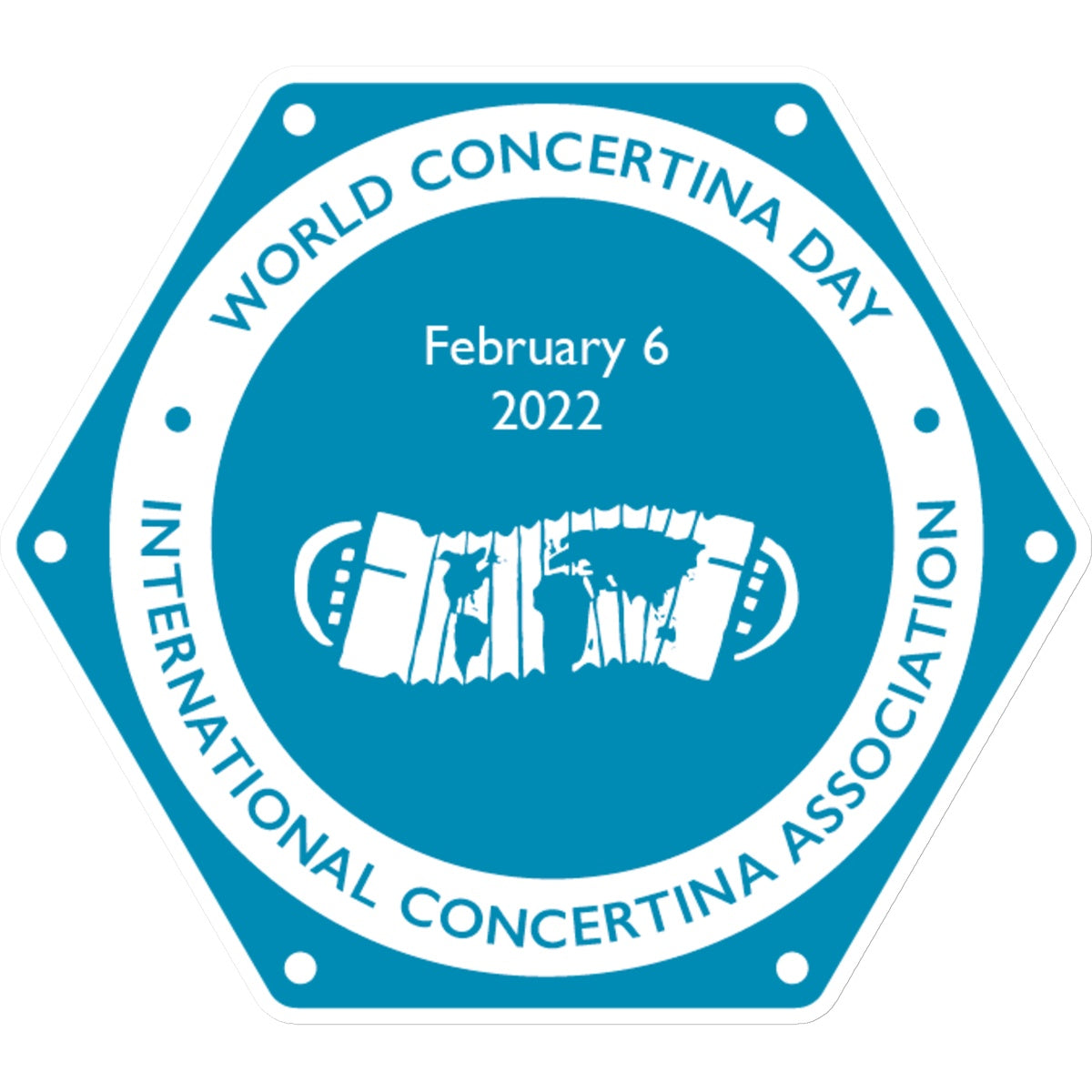 World Concertina Day 2022 Sticker