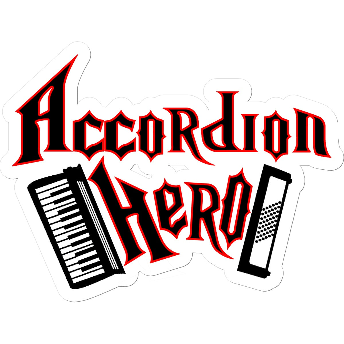 Accordion Hero Sticker