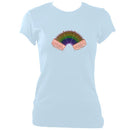 update alt-text with template Rainbow Accordion Ladies Fitted T-shirt - T-shirt - Light Blue - Mudchutney