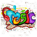 Music Graffiti Art Sticker