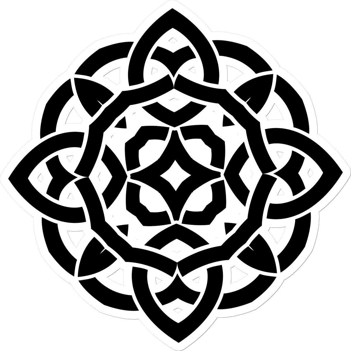 Celtic Flower Sticker