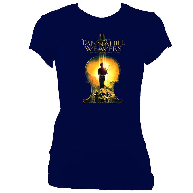 update alt-text with template Tannahill Weavers Ladies Fitted T-Shirt - T-shirt - Navy - Mudchutney