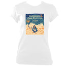 update alt-text with template Cambridge Folk Festival - Design 6 - Women's Fitted T-shirt - T-shirt - White - Mudchutney