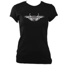 Tribal Bull Ladies Fitted T-shirt - T-shirt - Black - Mudchutney