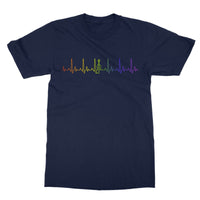 Rainbow Heartbeat Fiddle T-Shirt